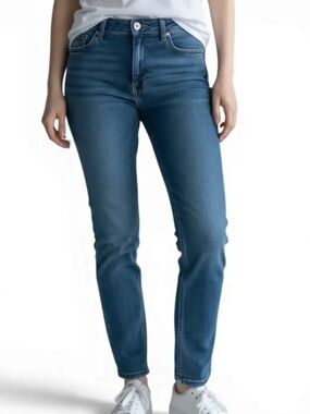 PAIGE Verdugo Skinny Jeans Blue Stretch Denim Mid Rise Slim Size 31